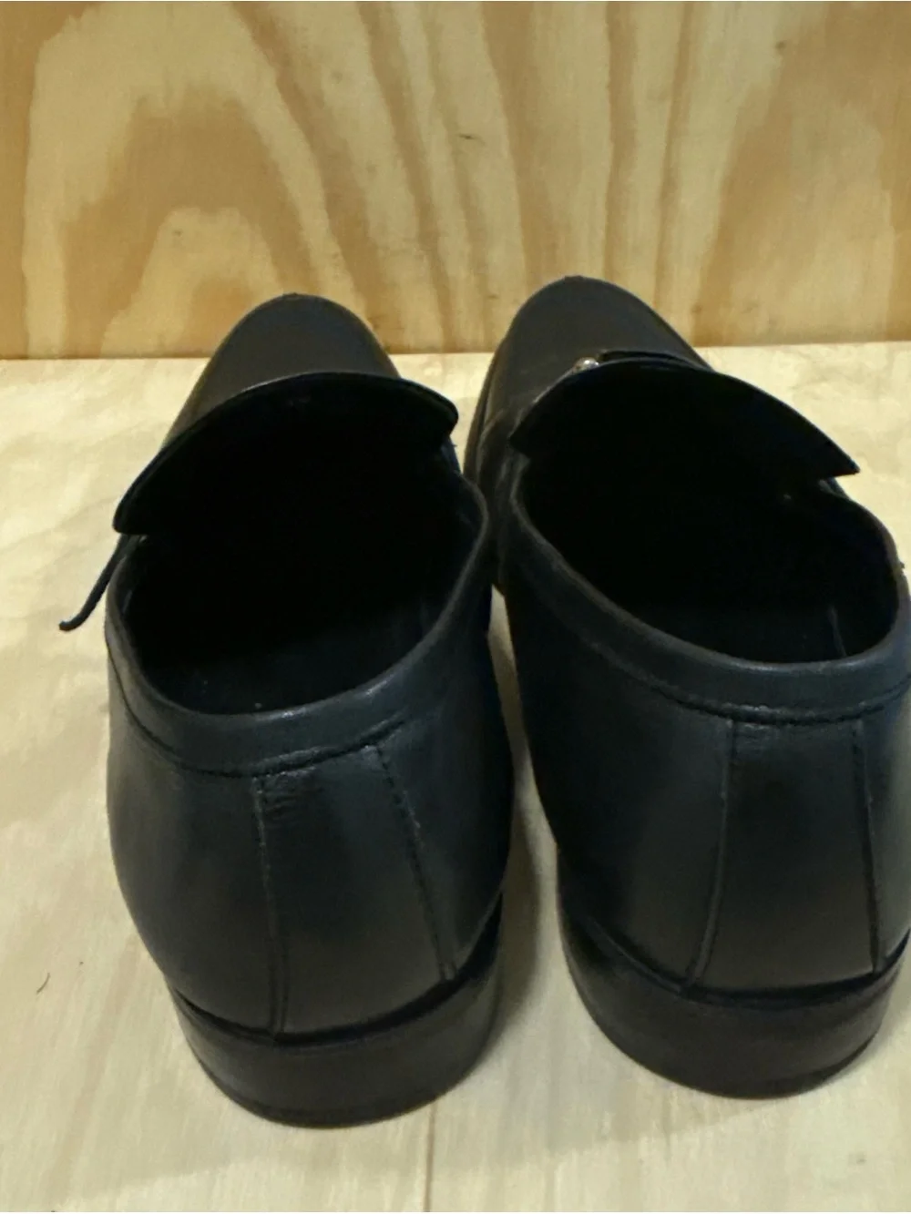 Gucci Horsebit Accent Black Leather Dress Loafers Men's Size 11 1/2